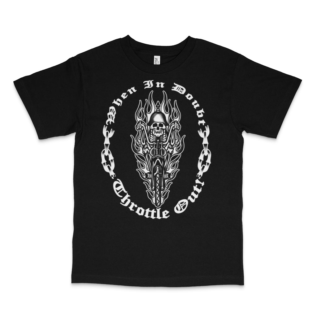 "Throttle Out" Skeleton Tee – Twist It and Rip It
